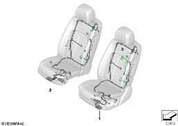 Bedradingsset stoel voor diagram for BMW Rolls-Royce Spectre Coupé RR25 Spectre