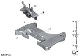 GEARBOX SUSPENSION diagram for BMW 3 Series G80 M3 M3