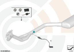 REP. KIT WELDED CASE EXHAUST GAS SENSORS diagram for BMW 3 Series E46 318i