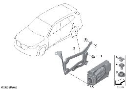 โมดูลตัวรับสัญญาณออดิโอ diagram for BMW X1L U12 X1 M35LiX