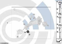 REPAIR KIT, TRAILING ARM RUBBER BUSHING diagram for BMW X1 F48 20dX