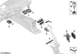 AIR OUTLET diagram for BMW X7 G07 LCI M60iX