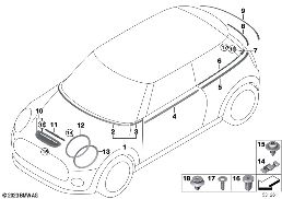 OUTER TRIM COVERS / TRIM GRILL I