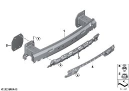 Supporto posteriore diagram for BMW X6 G06 LCI 30dX
