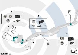 REP. KIT WELDED CASE EXHAUST GAS SENSORS diagram for BMW 5 Series E61 535d