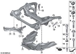 Wsp.przedniej osi, zabezp.przeciwwjazd. diagram for BMW 5 Series G60 sedan 520d