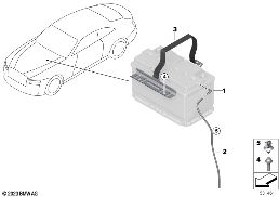 Accu aanbouwdelen diagram for BMW Rolls-Royce Spectre Coupé RR25 Spectre
