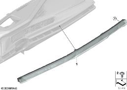 Deska rozdzielcza z panelem dotykowym diagram for BMW 7 Series G70 740iX