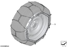 SNOW CHAINS - BMW DISC diagram for BMW 7 Series G12 740LdX