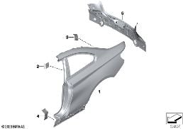 SIDE PANEL/TAIL TRIM diagram for BMW 2 Series F22 LCI 225d