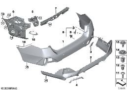 M TRIM, REAR diagram for BMW 5 Series G61 Touring 540dX