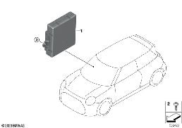 Řídicí jednotka dveří str.spolujezdce diagram for BMW MINI F66 JCW