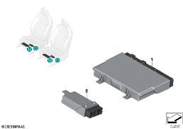 Kontrol üniteleri koltuk modülü diagram for BMW 2 Series F74 Gran Coupé 228 xDrive
