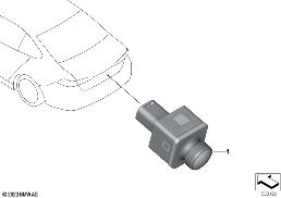 REVERSING CAMERA diagram for BMW 5 Series G61 Touring i5 eDrive40