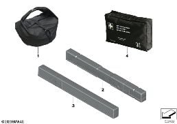 WARNING TRIANGLE AND FIRST AID KIT diagram for BMW 4 Series G23 Convertible LCI 420i