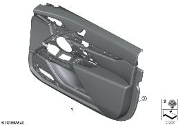 DOOR TRIM PANEL, FRONT diagram for BMW 7 Series G70 i7 xDrive60