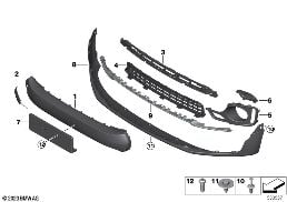 AEROKIT, COVER, TRIM ELEMENTS, FRONT