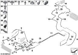COOLANT CIRCUIT, HIGH-VOLTAGE SYSTEM diagram for BMW 5 Series G61 Touring 520d