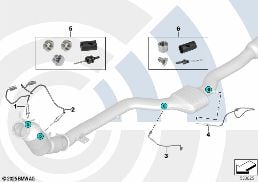 REP. KIT WELDED CASE EXHAUST GAS SENSORS diagram for BMW 4 Series F32 420iX