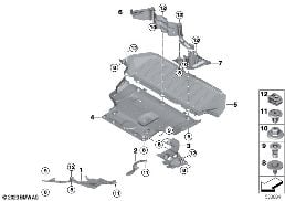 UNDERFLOOR COATING diagram for BMW X1L U12 iX1 xDrive30L