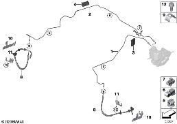 BRAKE PIPE, FRONT diagram for BMW Rolls-Royce Spectre Coupé RR25 Spectre