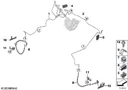 BRAKE PIPE, FRONT diagram for BMW Rolls-Royce Spectre Coupé RR25 Spectre