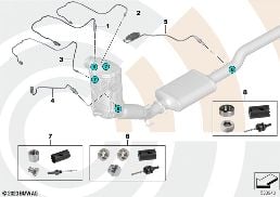 REP. KIT WELDED CASE EXHAUST GAS SENSORS diagram for BMW X1 F48 LCI 18dX