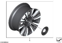 TRICOLOR WHEEL STYLE 823 diagram for BMW Rolls-Royce Ghost RR21 Ghost