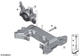 GEARBOX SUSPENSION diagram for BMW 5 Series G60 Sedan 530e