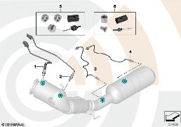 REP. KIT WELDED CASE EXHAUST GAS SENSORS diagram for BMW 2 Series F46 Gran Tourer 220i