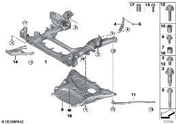 FRONT AXLE SUPPORT, 4-WHEEL