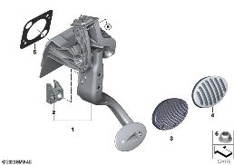 Fusshebelwerk Automatikgetriebe diagram for BMW MINI F66 JCW