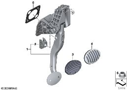 Fusshebelwerk Automatikgetriebe diagram for BMW MINI F66 JCW