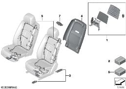 Reequipamento, mesas de piquenique diagram for BMW Rolls-Royce Cullinan RR31 Cullinan