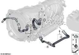 COOLANT CIRCUIT, HIGH-VOLTAGE SYSTEM diagram for BMW 5 Series G60 Sedan 530e