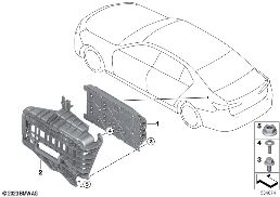 Booster/ mocowanie diagram for BMW 7 Series G70 740iX