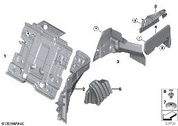 Insonorisation arriere diagram for BMW Rolls-Royce Phantom RR11 Phantom