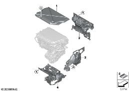 ACOUSTIC COVER, ELECT MACHINE, REAR AXLE