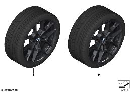 WINTER WHEEL W/TIRE, Y-SPOKE 942M - 19