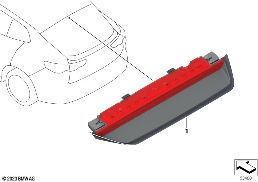 Derde remachterlicht diagram for BMW X2 U10 18d