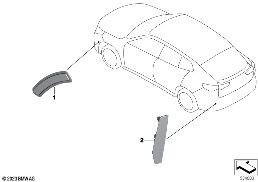 Reflector diagram for BMW X2 U10 18d