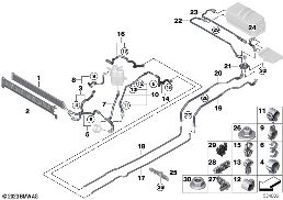 クーラント回路 ハイボルテージ システム diagram for BMW X2 U10 20dX