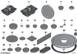 SEALING CAP/PLUG diagram for BMW X6 M F96 X6 M
