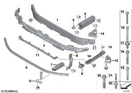 CARRIER, FRONT diagram for BMW X2 U10 M35iX