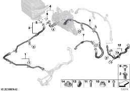 Circuit de liquide de refroid.système HT diagram for BMW 4 Series G23 Cabriolet LCI 430iX
