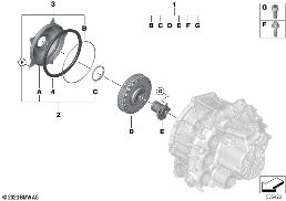 DOUBLE CLUTCH 7DCT/HDT400/HDT400M diagram for BMW X2 U10 20dX