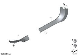 TRIM PANEL LEG ROOM diagram for BMW 5 Series G61 Touring 540dX
