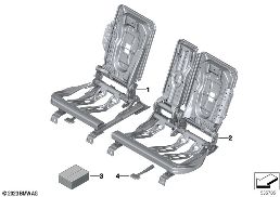 ที่นั่งด้านหลัง,โครงที่นั่งแบบคอมฟอร์ท diagram for BMW X1 U11 18i
