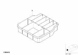 Bac de coffre à bagags, universel diagram for BMW 5 Series E39 525td