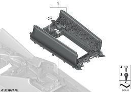 ARMREST, CENTRE CONSOLE diagram for BMW 5 Series G61 Touring 540dX